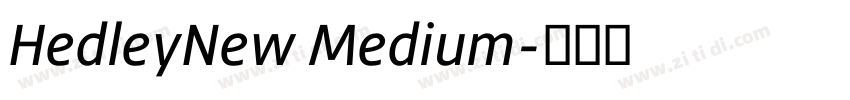 HedleyNew Medium字体转换